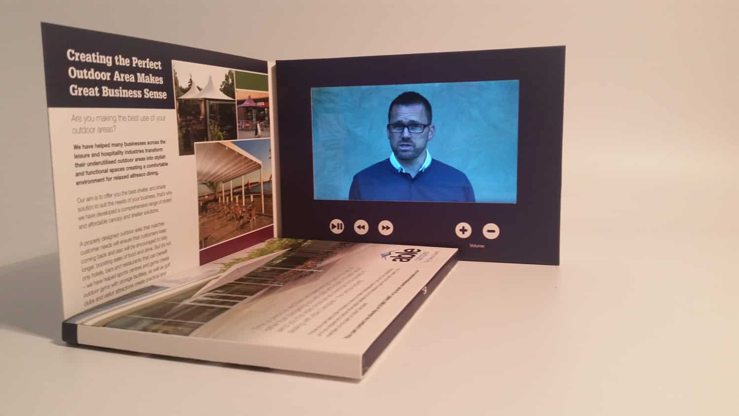 A5 Video Brochure 7 inch screen