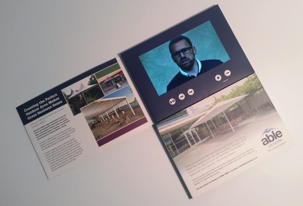 A5 Video Brochure 7 inch screen