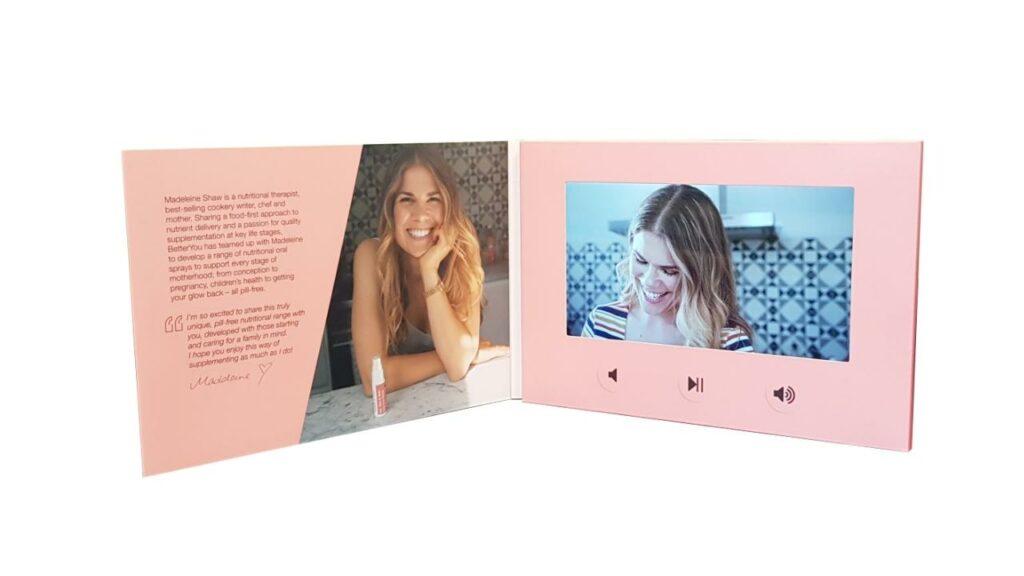 A5 Video Brochure 7 inch screen